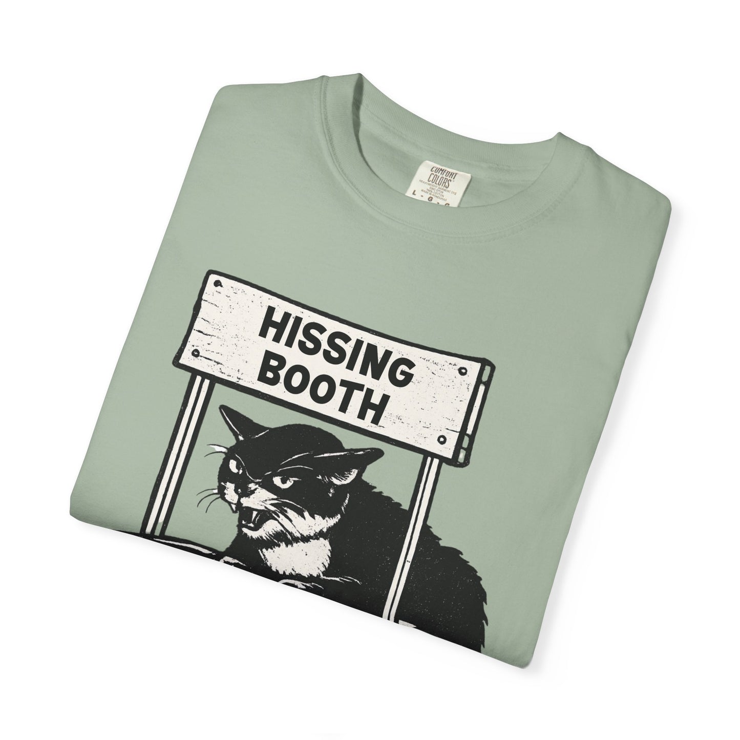 Hissing Booth Cat T-Shirt | Funny Cat Graphic Tee