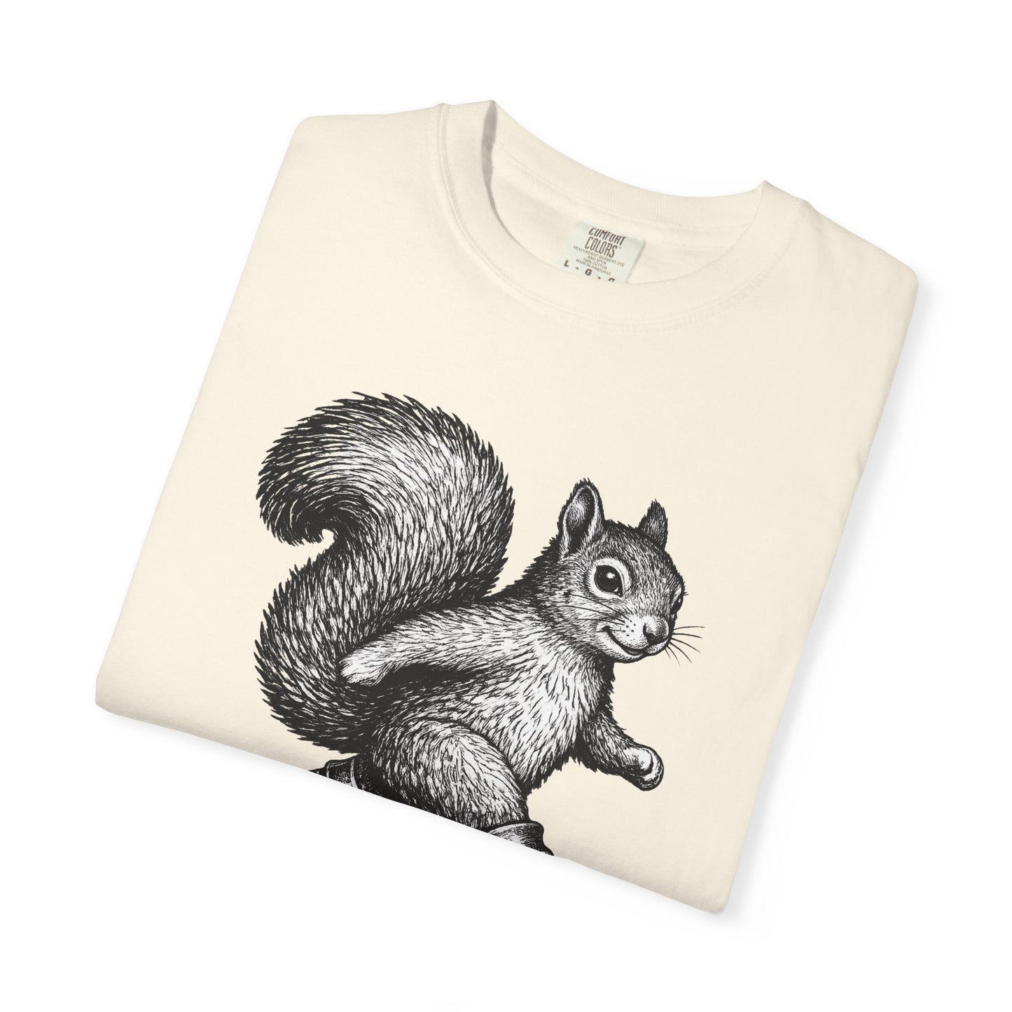 Chaos? I’m On My Way Squirrel T-Shirt | Funny Animal Graphic Tee