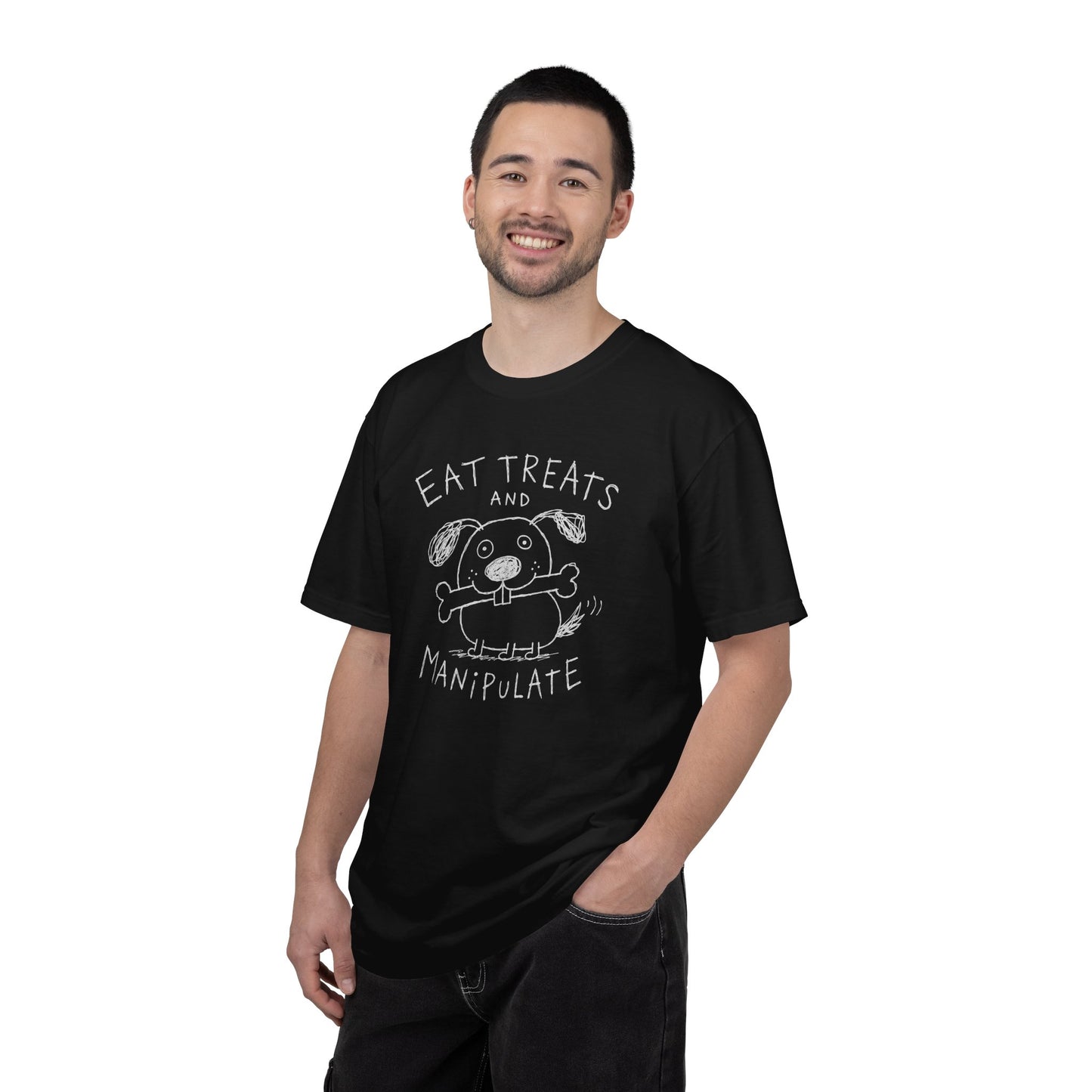Eat Treats and Manipulate Dog Shirt | Funny Dog Lover Tee | Sarcastic Pet Humor Shirt | Cute Dog Graphic Tee