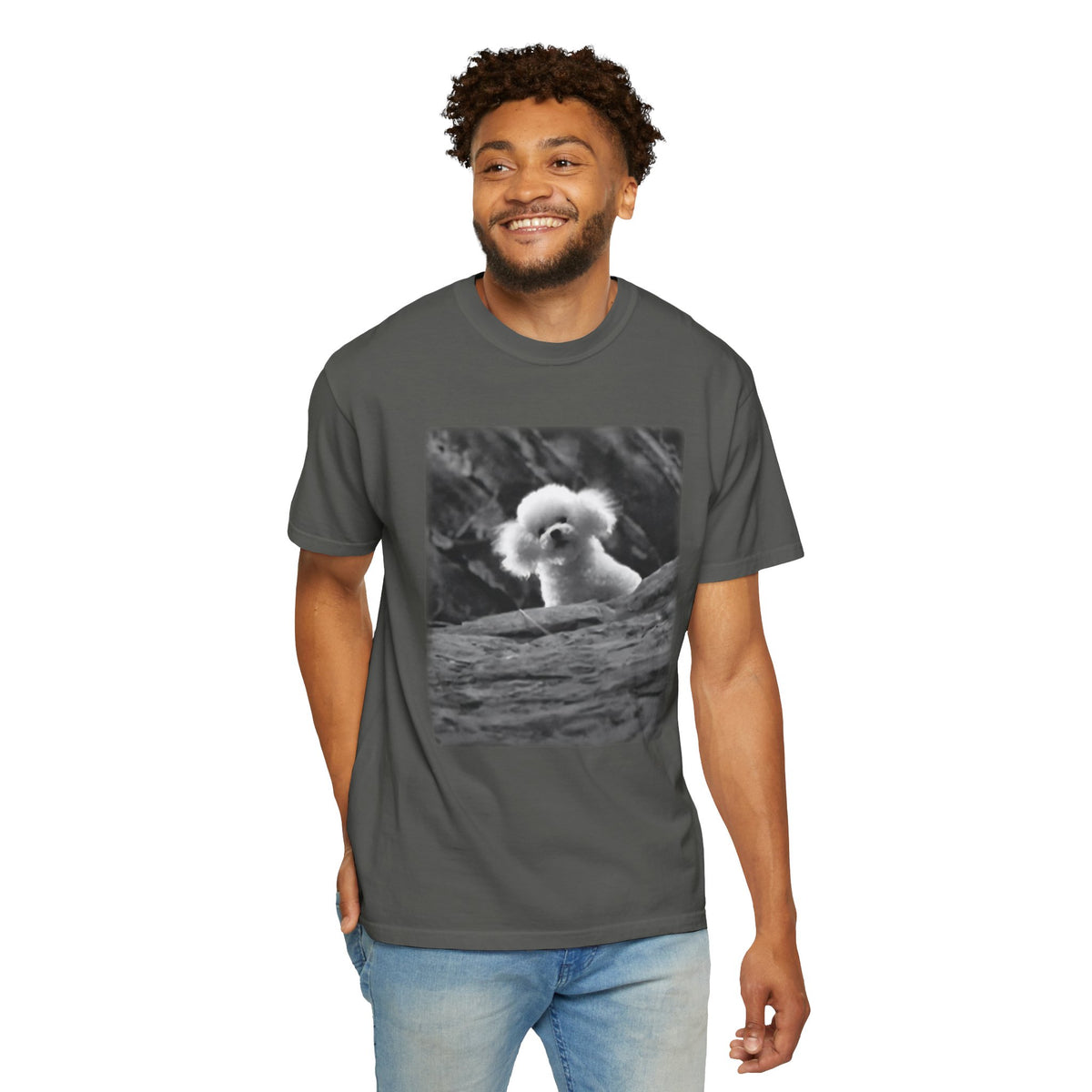 It Puts the Lotion in the Basket Vintage Black & White Tee