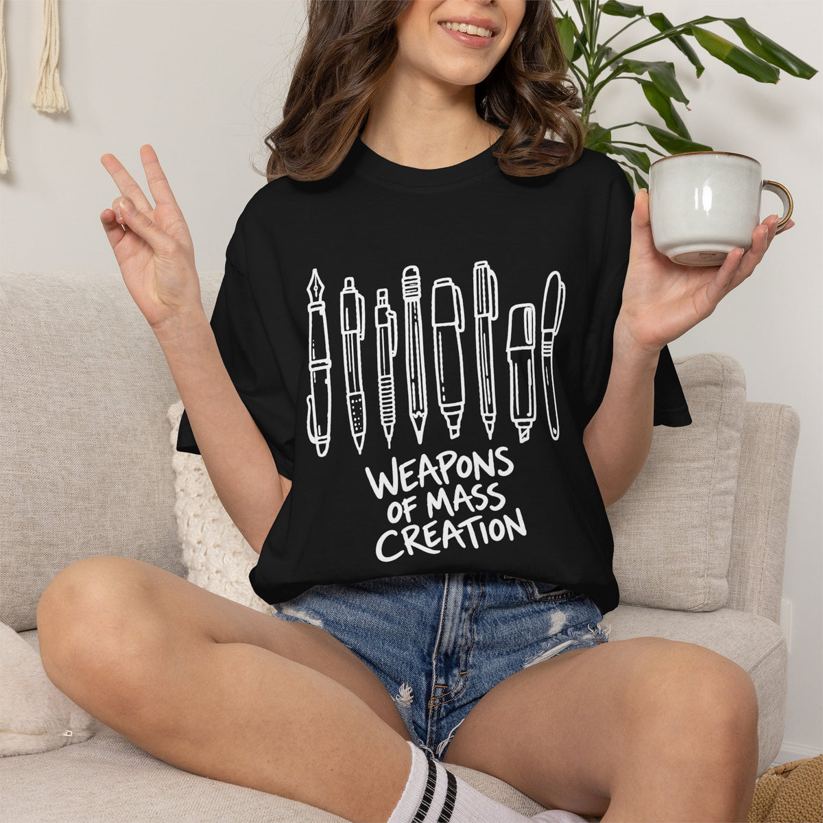 Weapons of Mass Creation Writer's Tools Graphic Tee