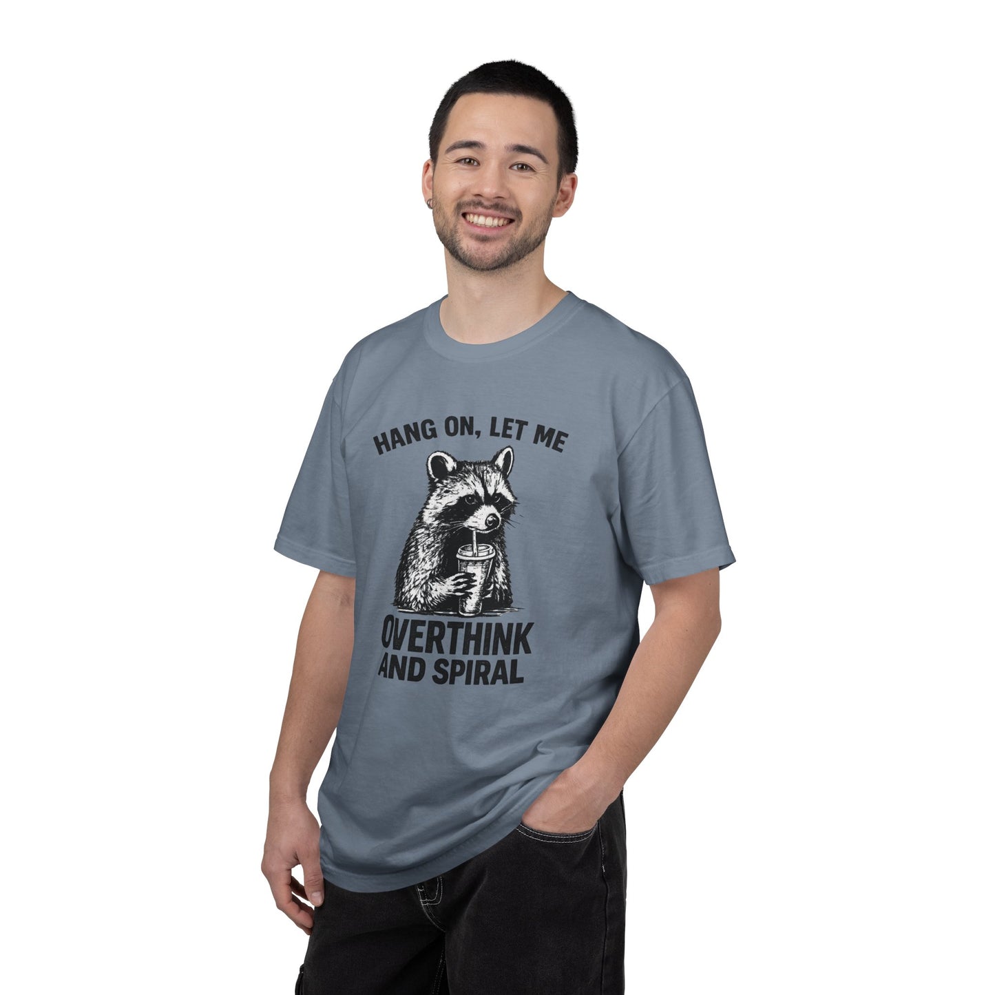 Overthink and Spiral Raccoon T-Shirt