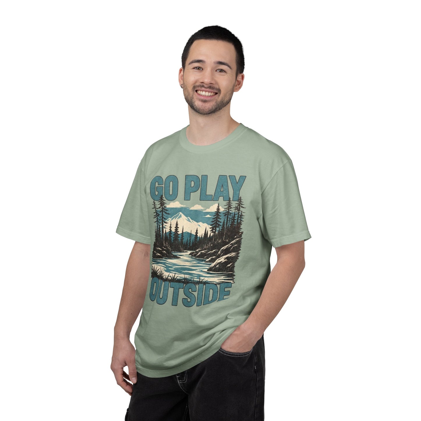 Go Play Outside Graphic T-Shirt — Outdoor Adventure Nature Tee