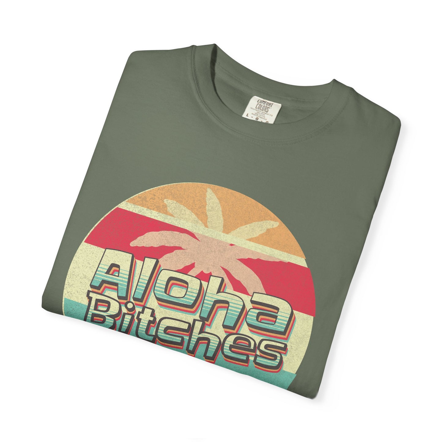 Aloha Bitches Retro Distressed Beach T-Shirt