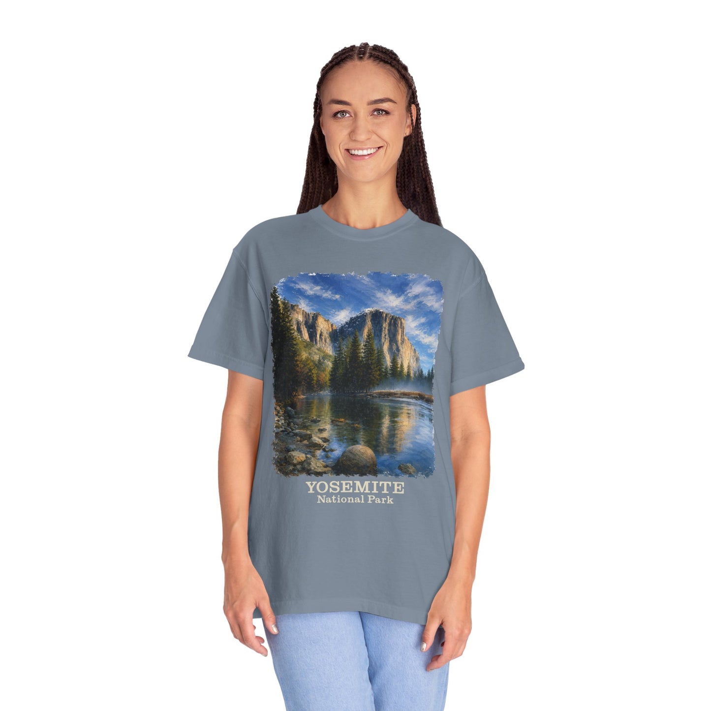 Yosemite National Park Scenic T‑Shirt, Scenic El Capitan Vintage Landscape Tee