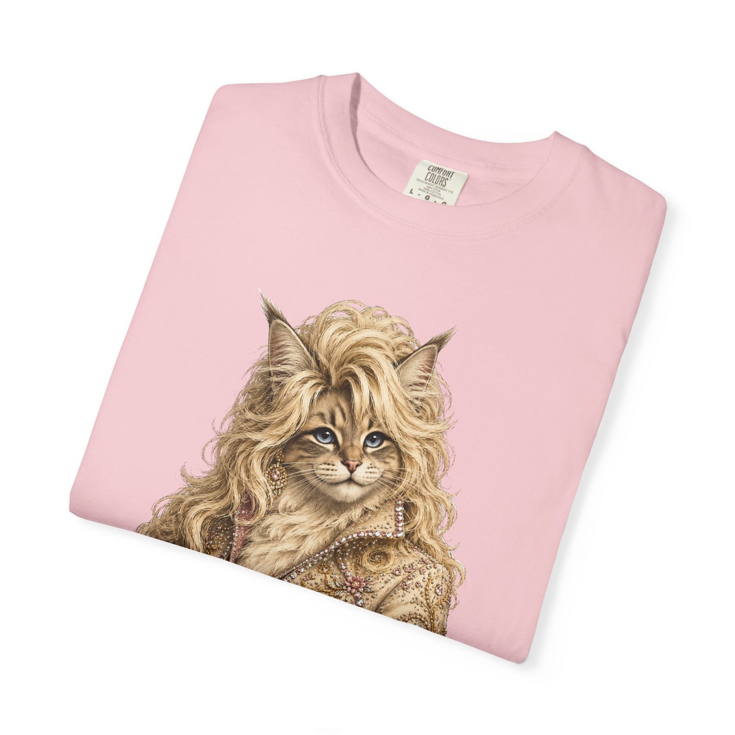 Dolly Purrton Cat Shirt | Funny Country Cat T-Shirt | Vintage Western Cat Lover Graphic Tee | Comfort Colors®