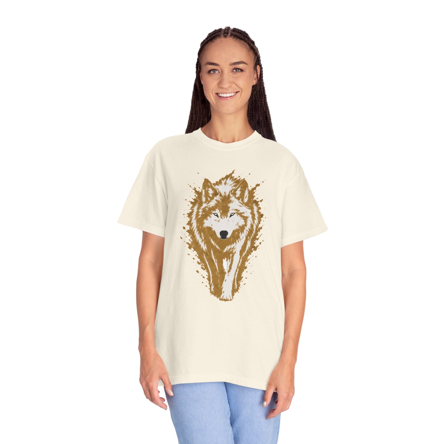 Wolf Graphic T-Shirt — Rustic Walking Wolf Nature Tee