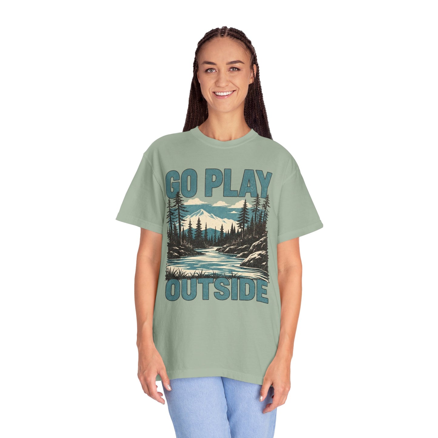 Go Play Outside Graphic T-Shirt — Outdoor Adventure Nature Tee