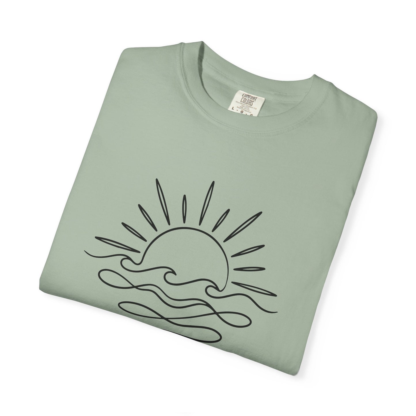 Boho Sunrise Line Art T-Shirt