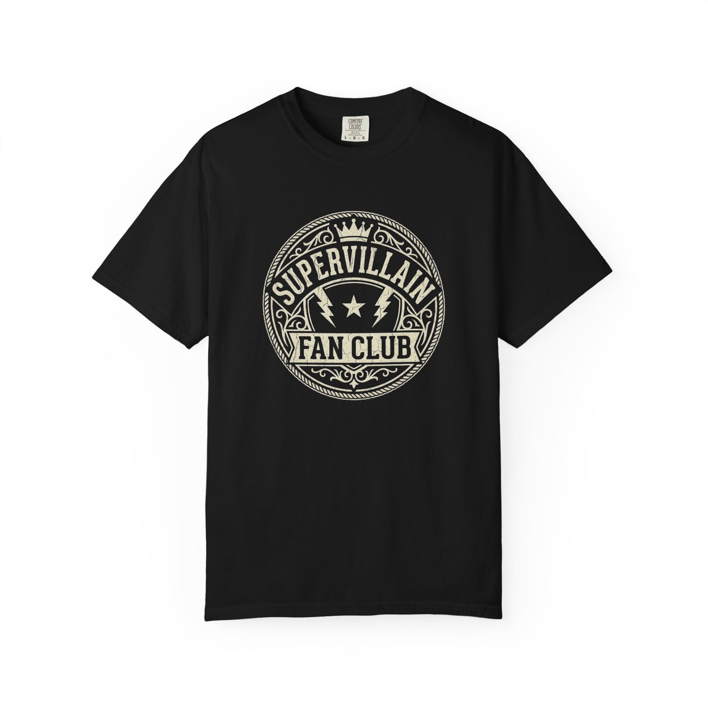 Supervillain Fan Club T-Shirt — Funny Membership Emblem Tee