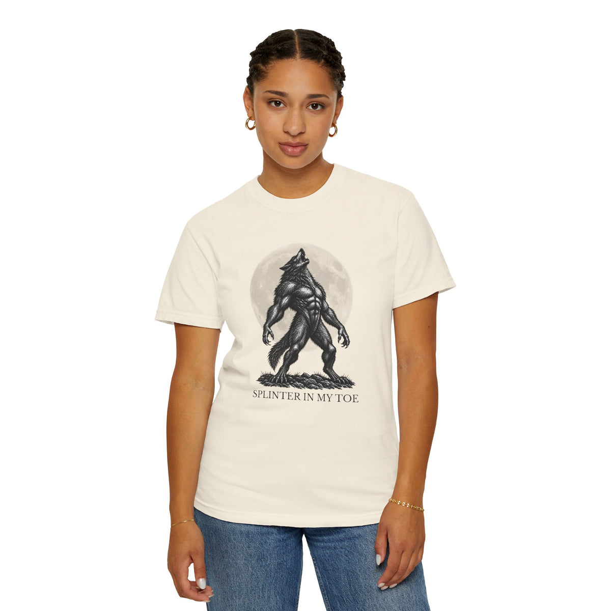 Splinter In My Toe Funny Werewolf Moon T-Shirt