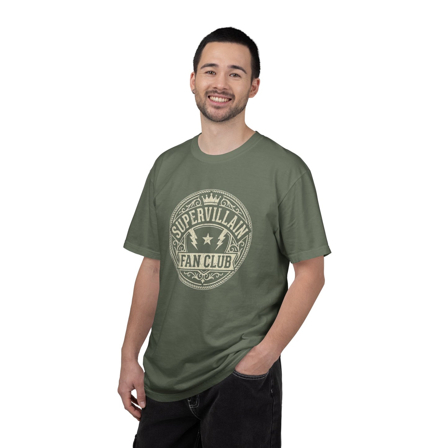 Supervillain Fan Club T-Shirt — Funny Membership Emblem Tee