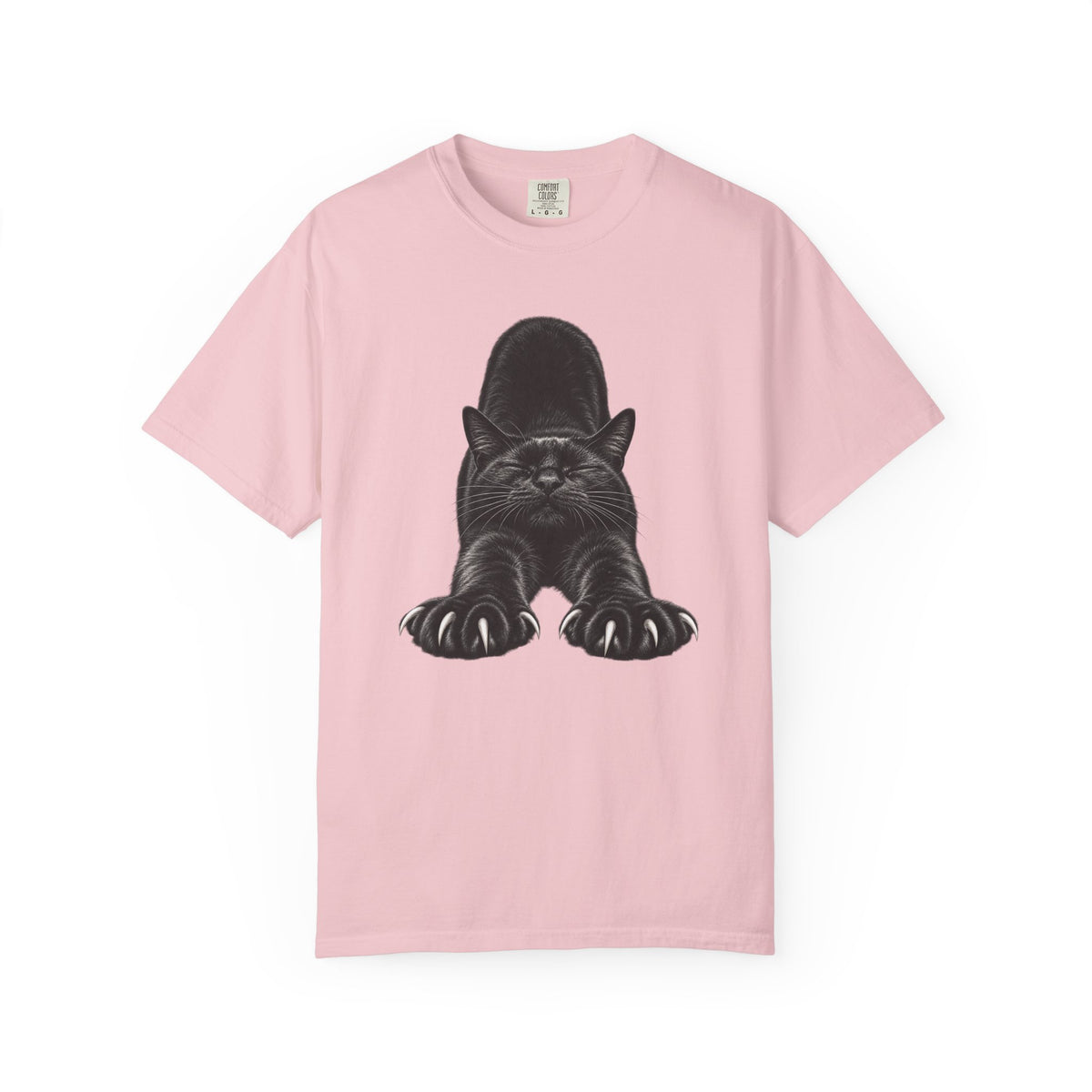 Stretchy Showoff Black Cat Graphic Tee