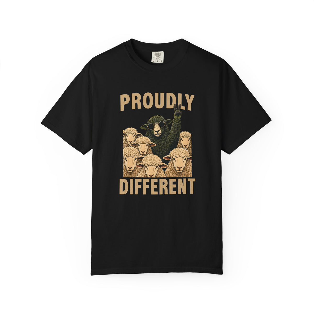 Proudly Different Black Sheep Shirt – Funny Individuality Graphic Tee