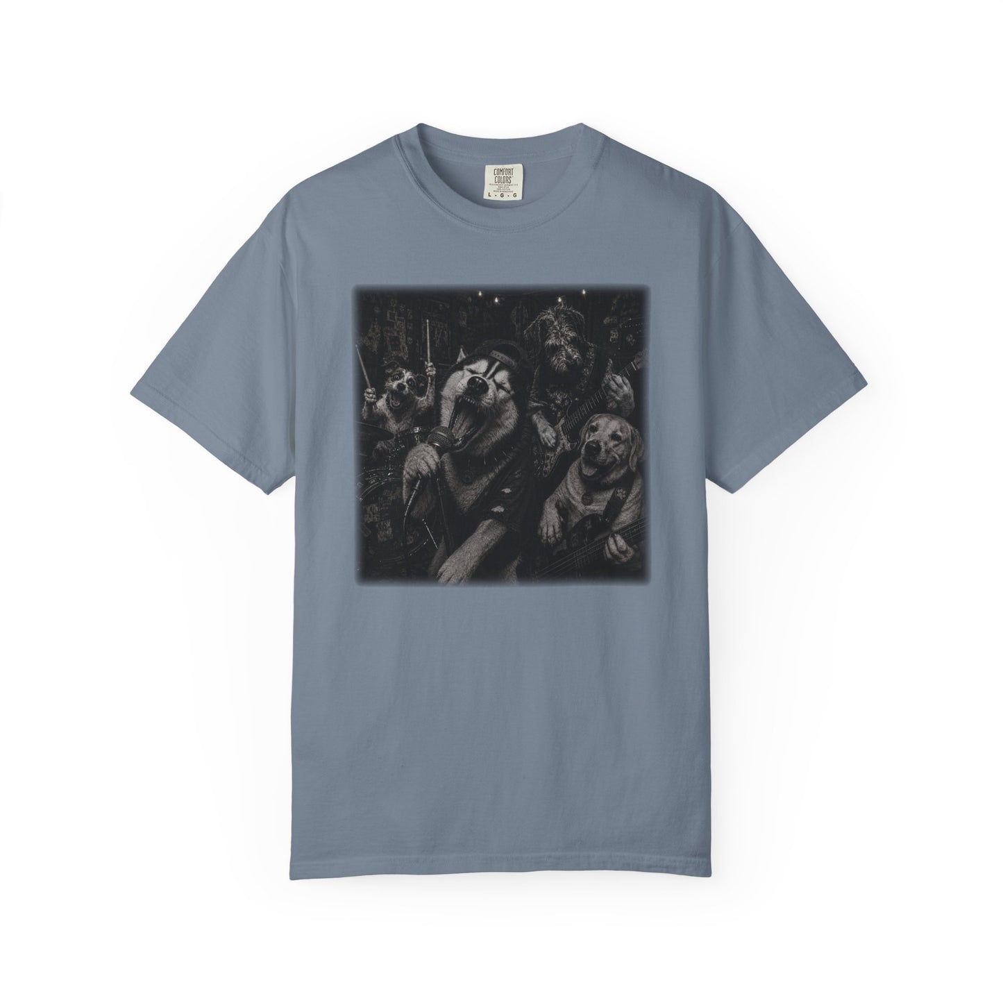 Garage Band Dogs T-Shirt | Funny Dog Music Graphic Tee