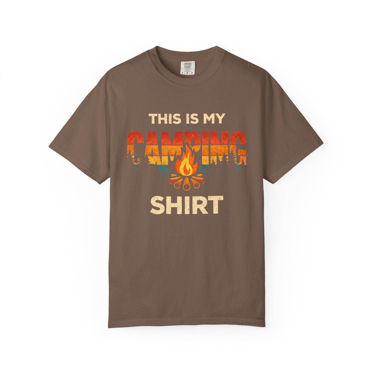 Camping Shirt — 'This Is My Camping Shirt' Graphic Tee for Campers & Outdoor Lovers
