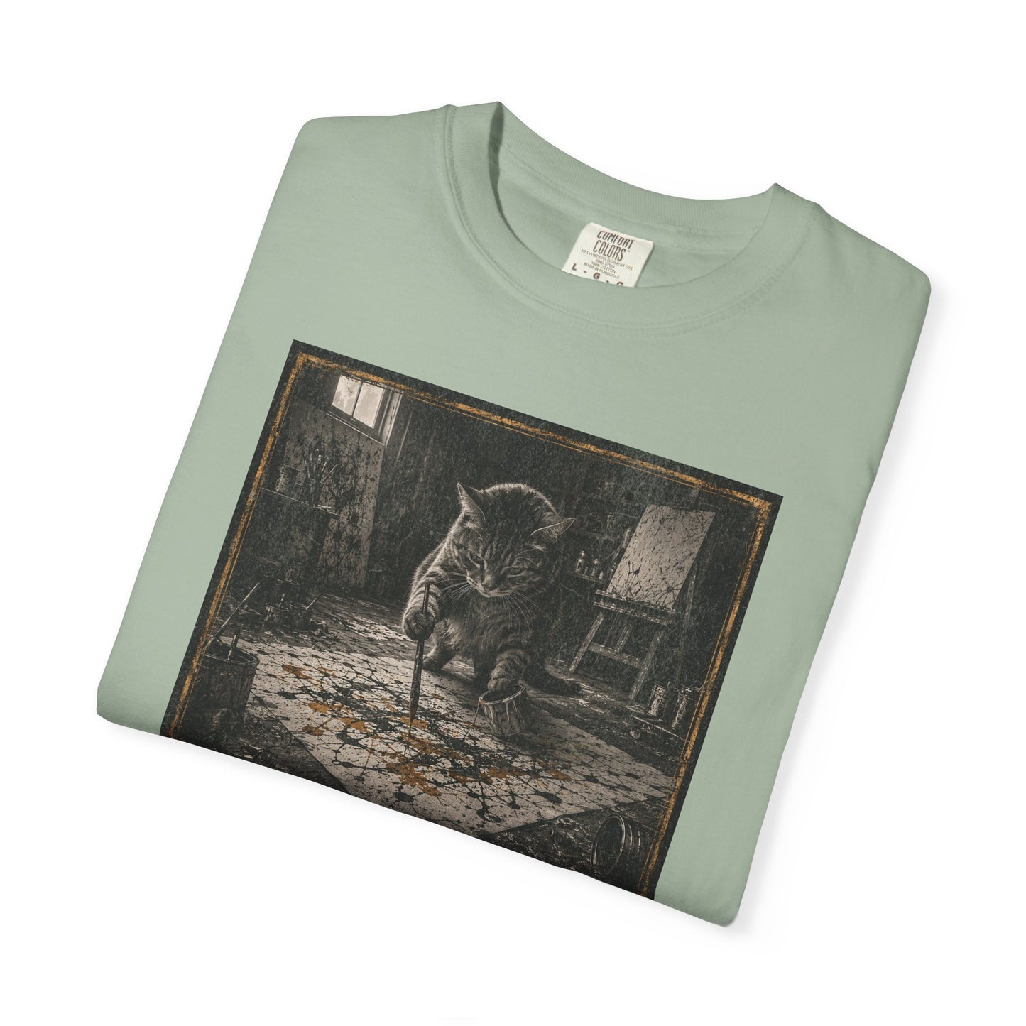 Jackson PAWllock Cat Painting T-Shirt