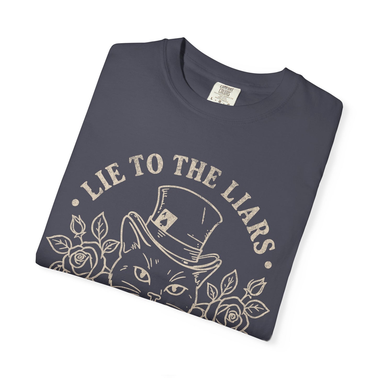 Lie to the Liars Steal from Thieves Cat Vintage Retro Graphic Tee
