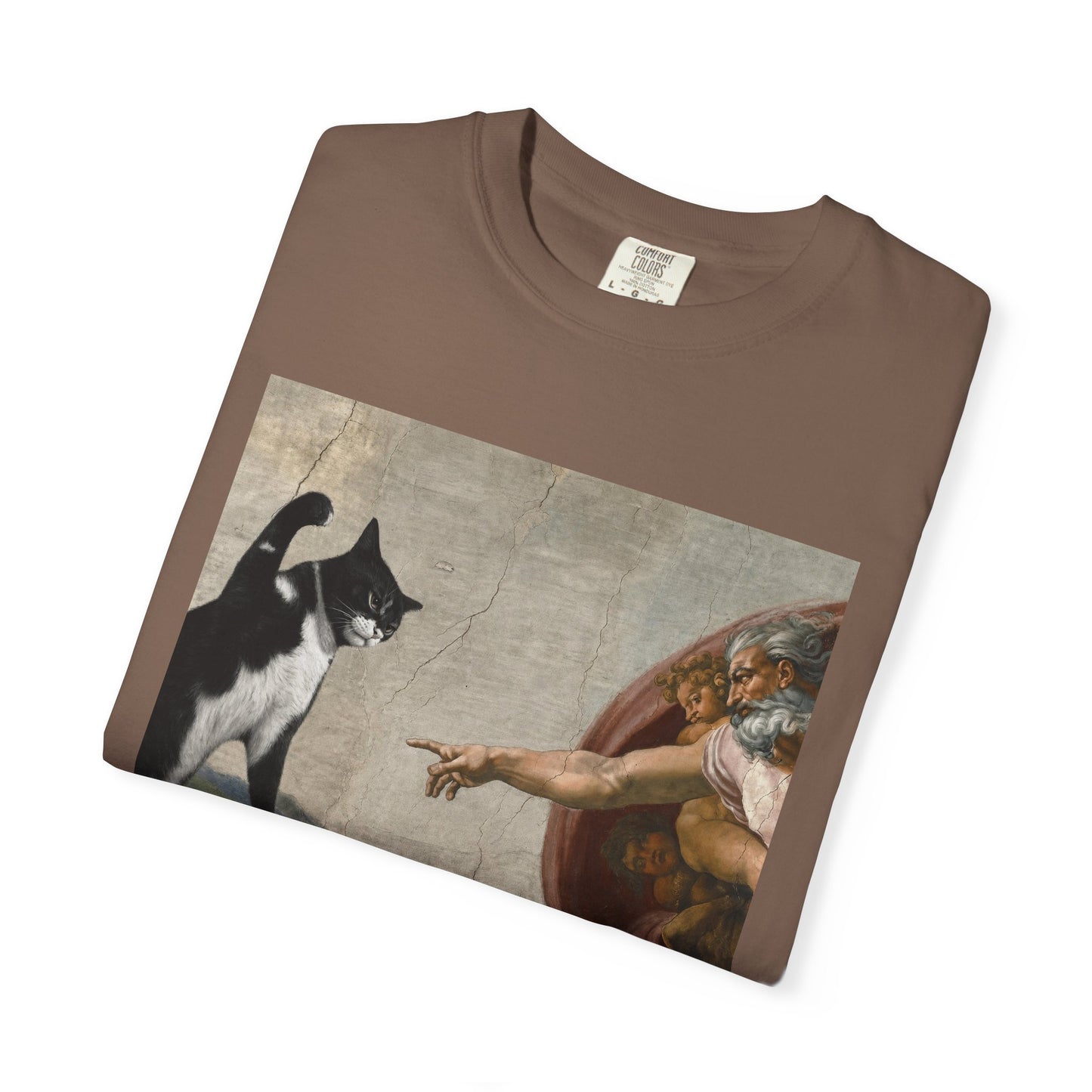 The Creation of Cat - Renaissance Parody T-Shirt