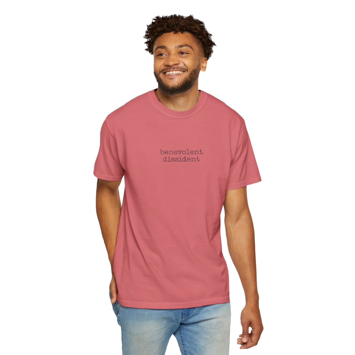 Benevolent Dissident T-Shirt — Minimalist Activism Statement Graphic Tee