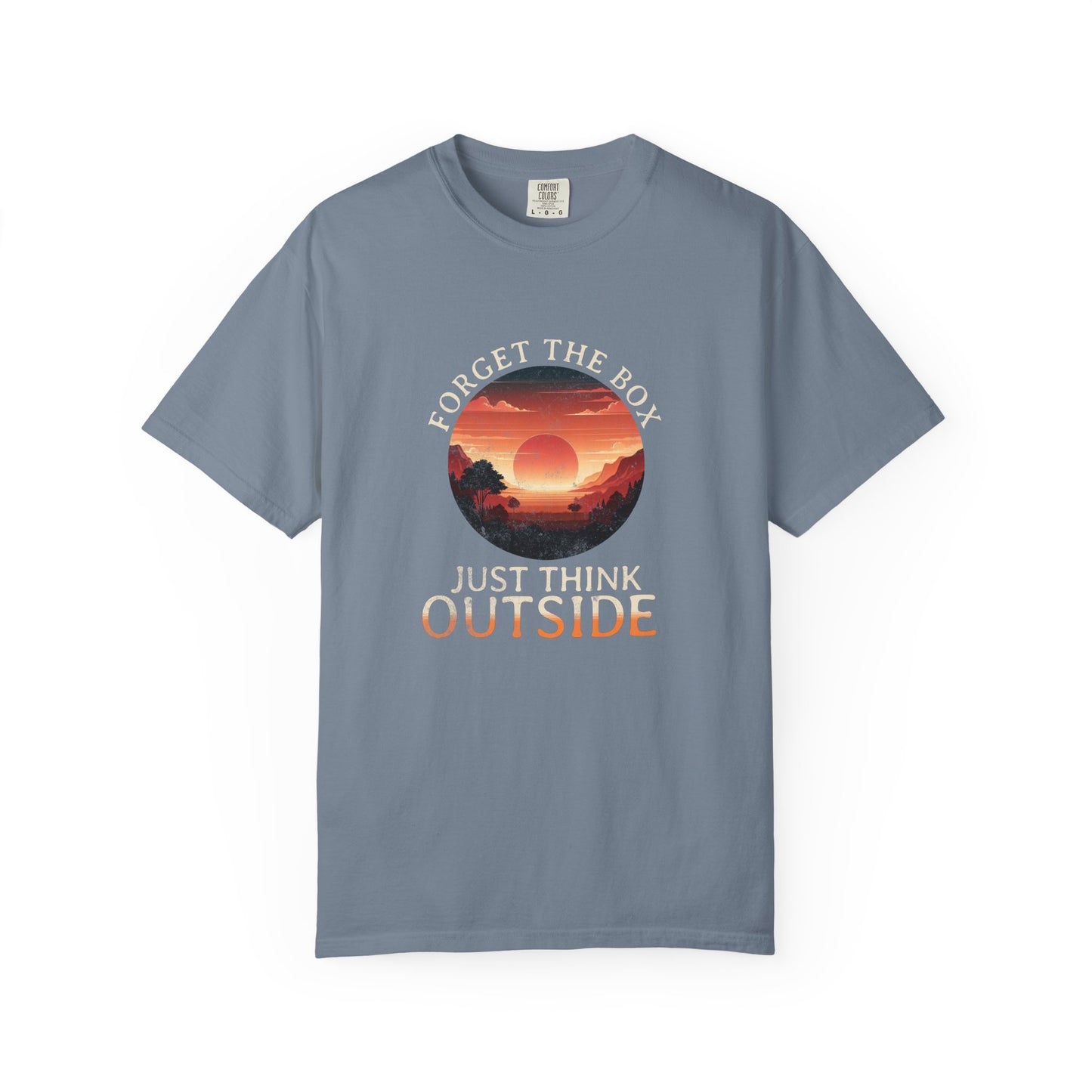 Forget the Box "Think Outside" Camping Hiking Beach Lake T-Shirt