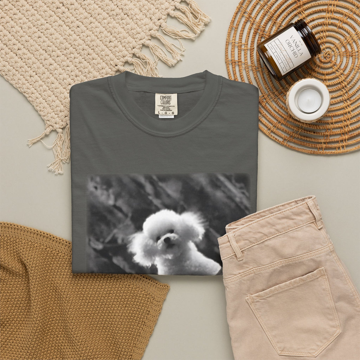 It Puts the Lotion in the Basket Vintage Black & White Tee