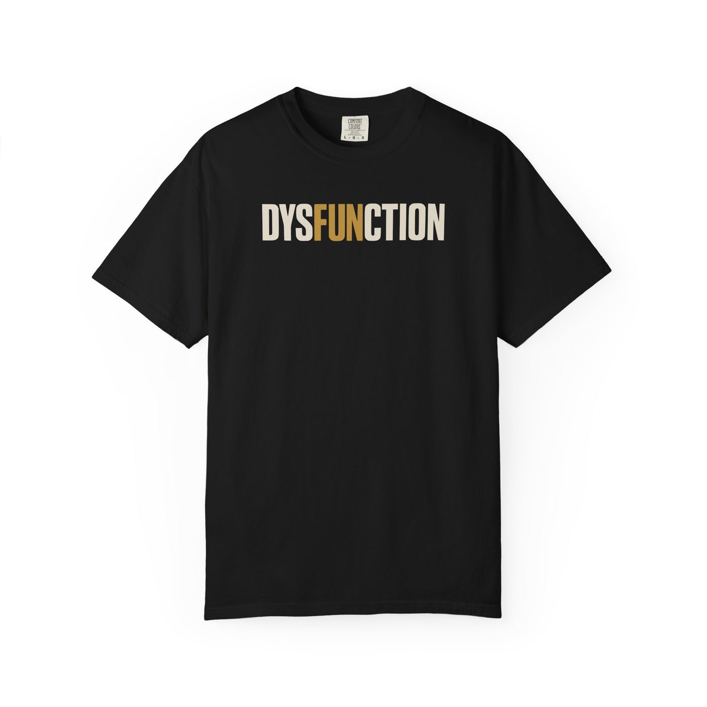 DysFUNction Shirt, Funny Minimalist Typography Humor Shirt