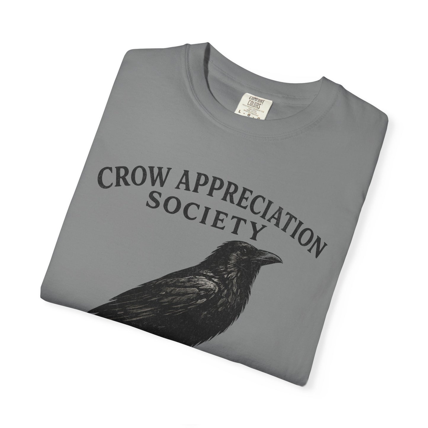 Crow Appreciation Society T-Shirt — 'Holding Grudges, Collecting Shiny Things' Funny Crow Graphic Tee