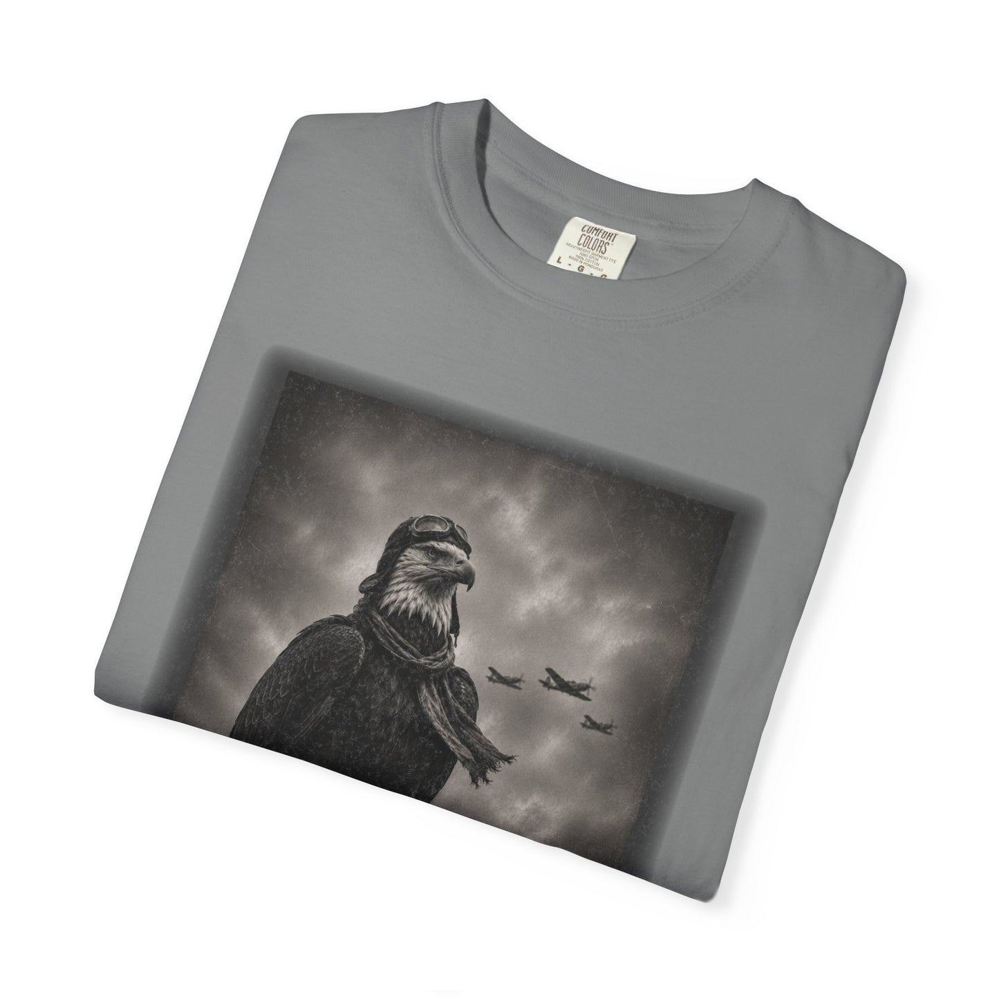 Vintage Distressed Eagle Aviator T-Shirt | WWII-Inspired Pilot Eagle Graphic Tee | Unisex Comfort Colors Shirt