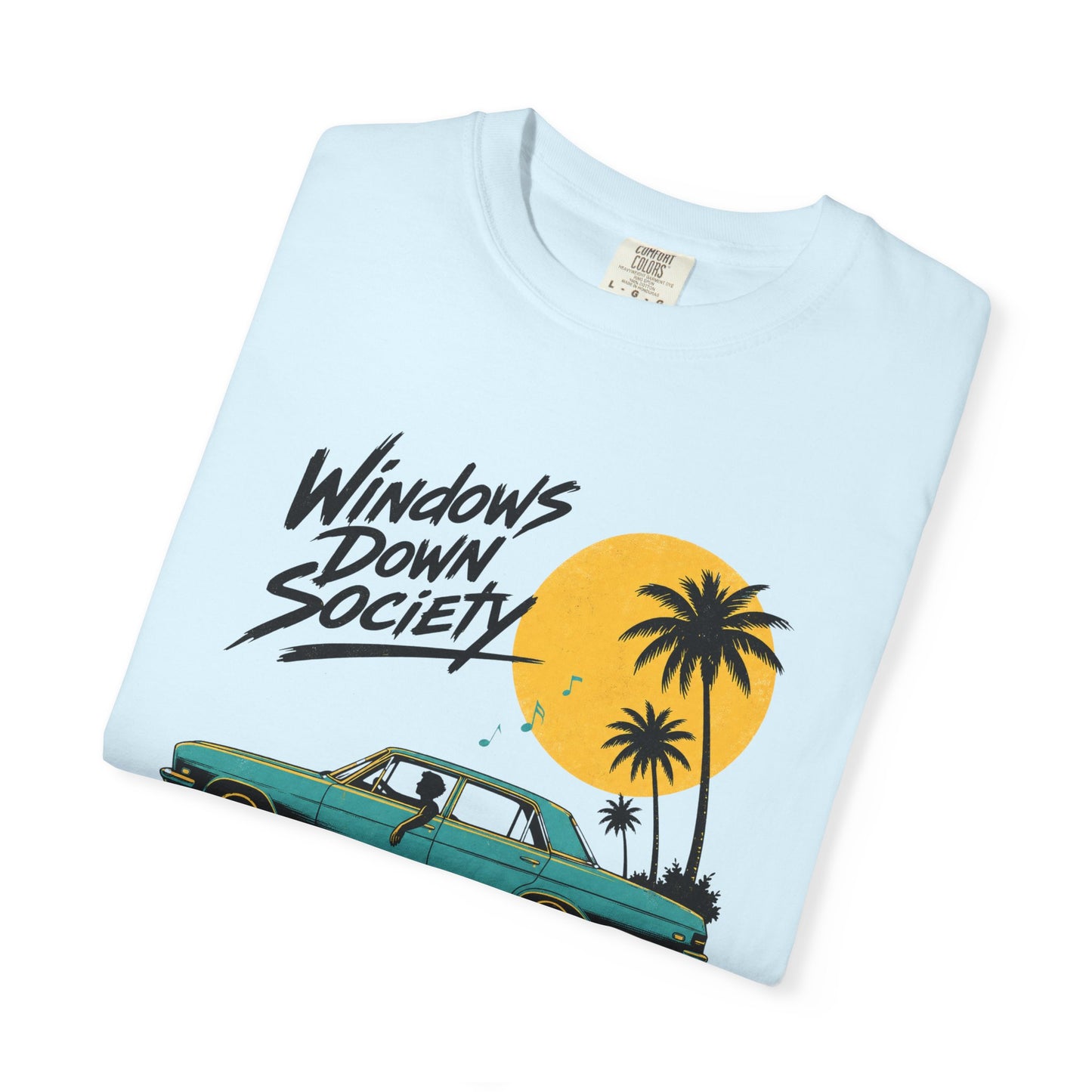 Windows Down Society T-Shirt, Vintage Road Trip Graphic Tee