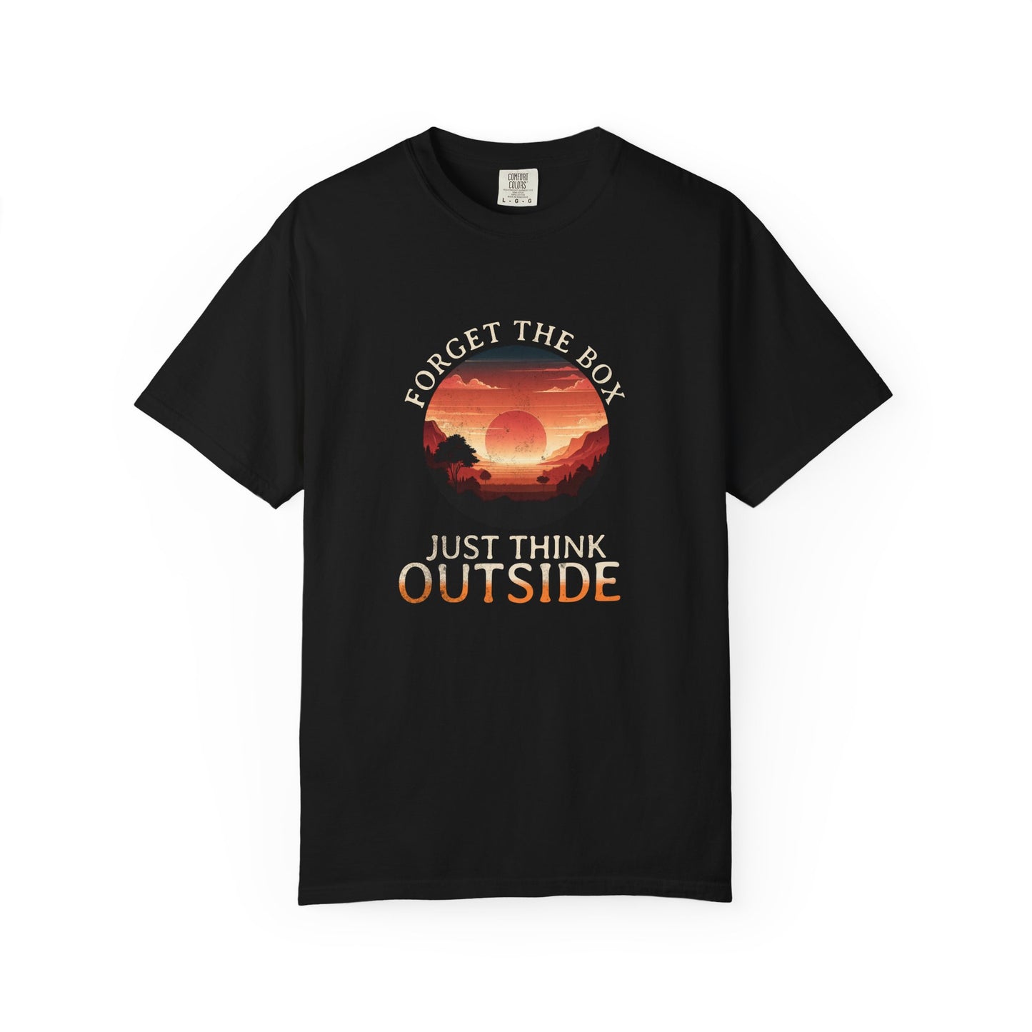 Forget the Box "Think Outside" Camping Hiking Beach Lake T-Shirt