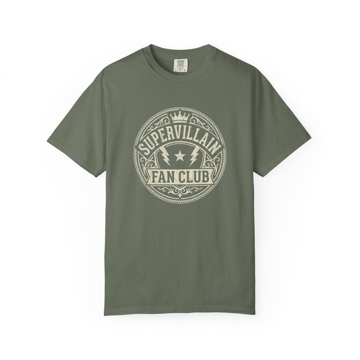 Supervillain Fan Club T-Shirt — Funny Membership Emblem Tee
