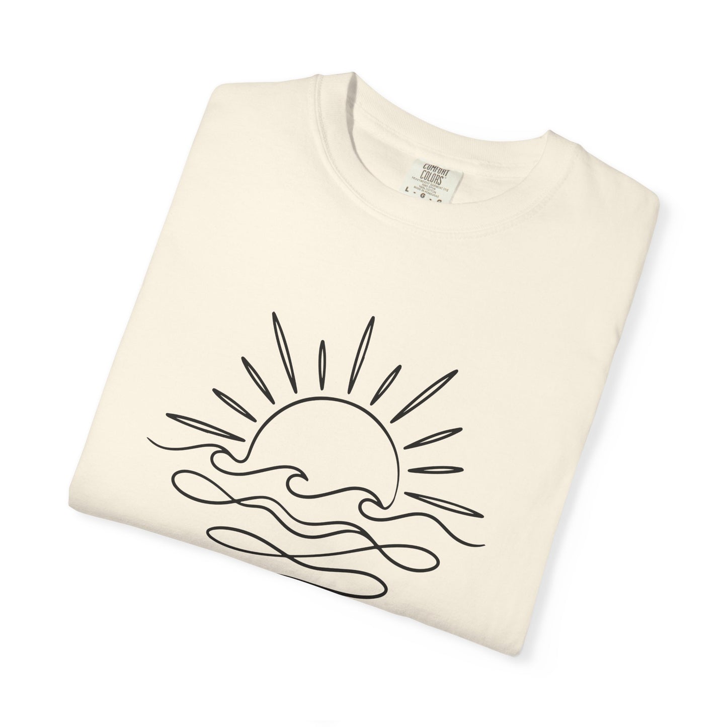 Boho Sunrise Line Art T-Shirt