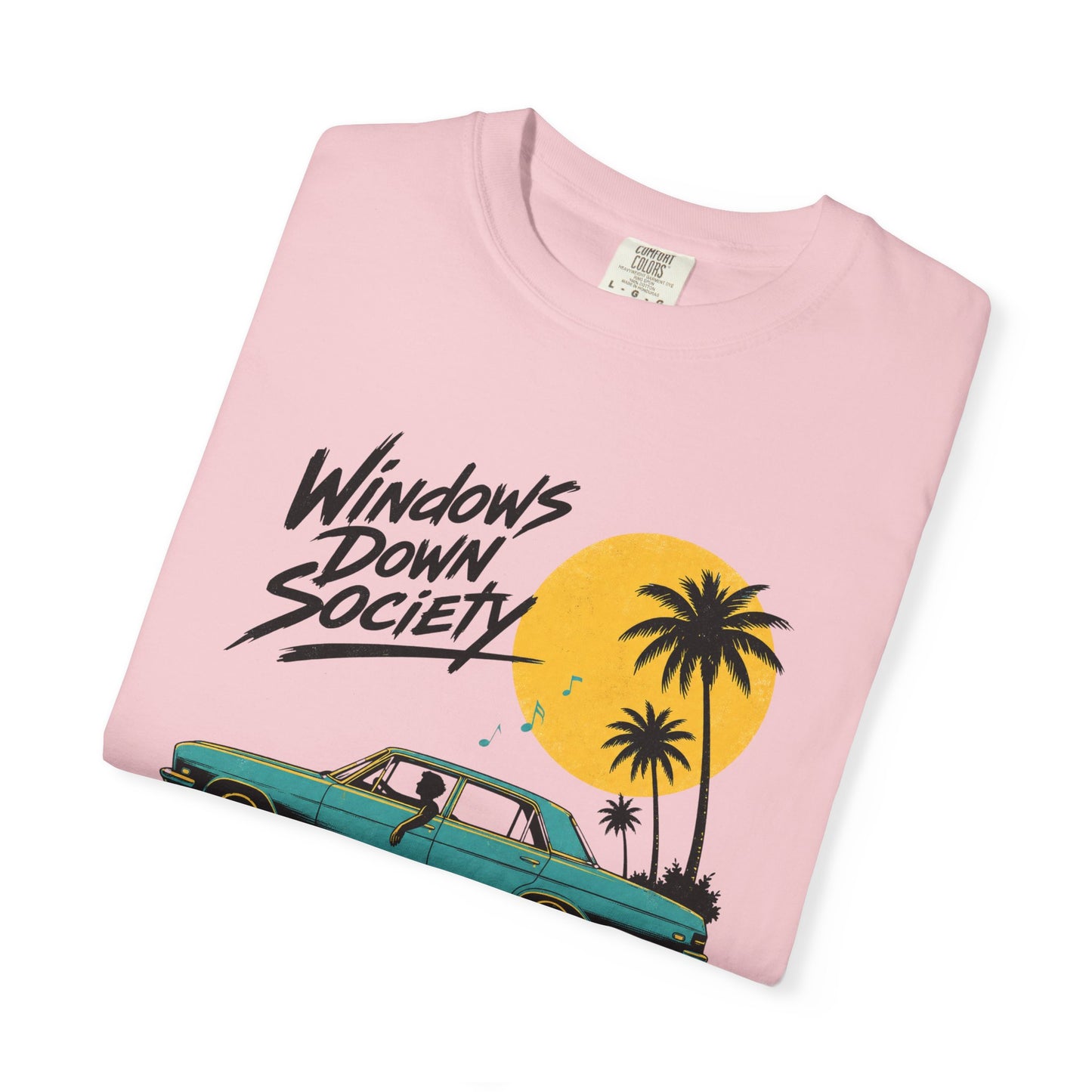 Windows Down Society T-Shirt, Vintage Road Trip Graphic Tee