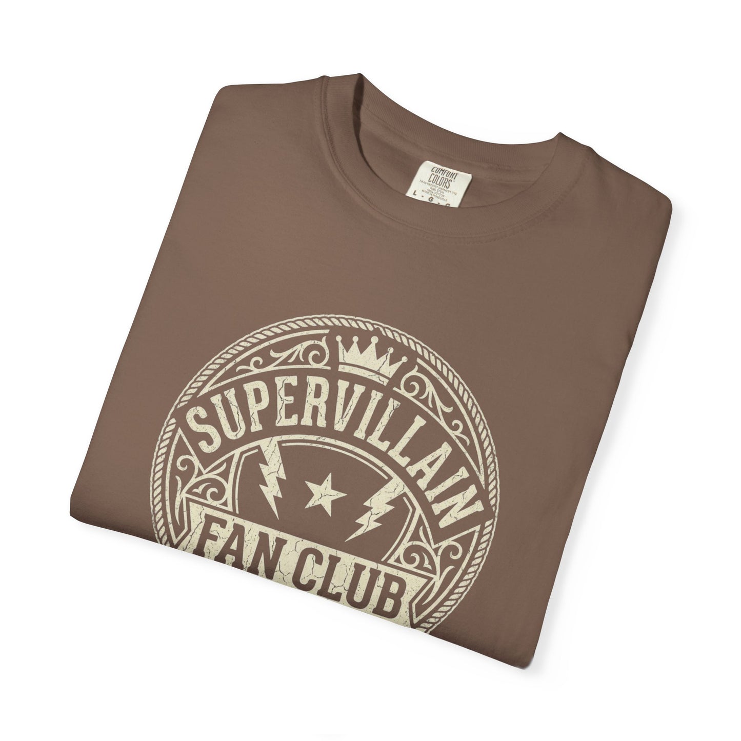Supervillain Fan Club T-Shirt — Funny Membership Emblem Tee