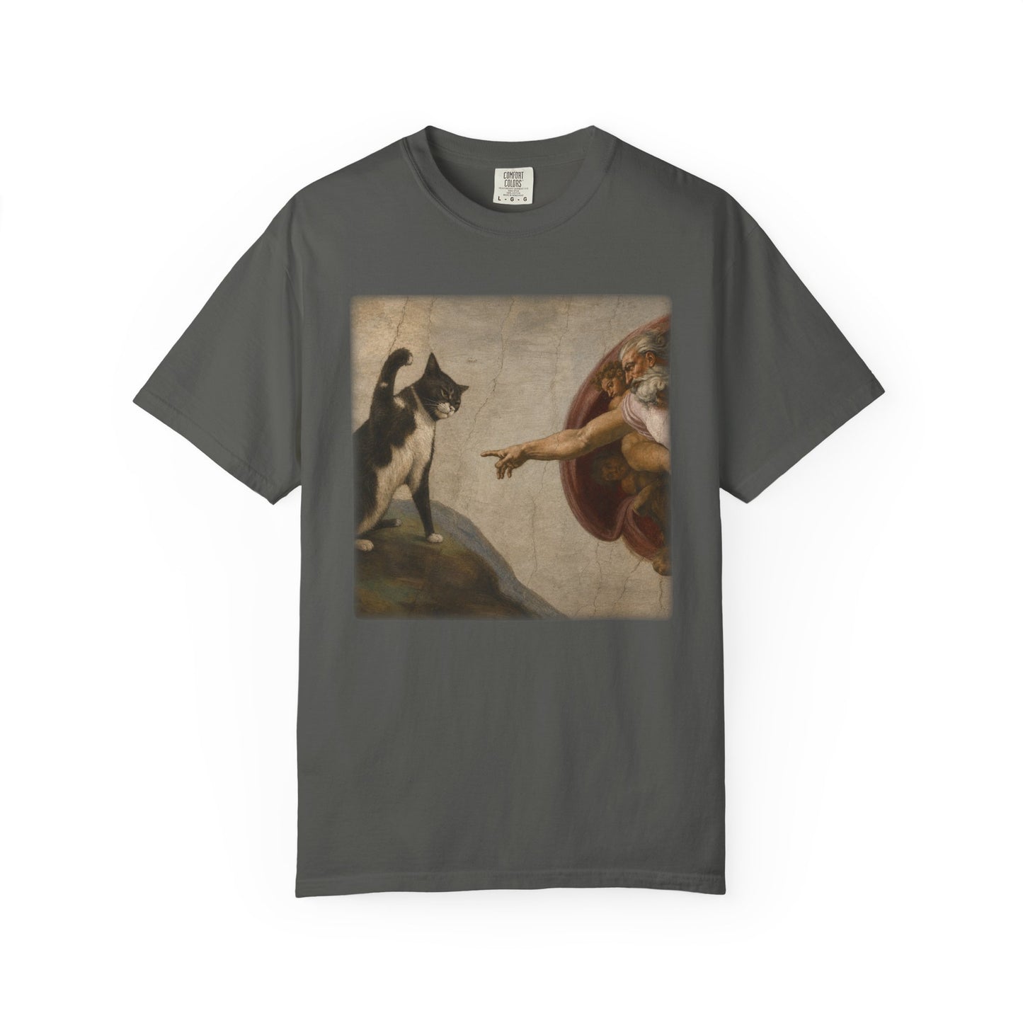 The Creation of Cat - Renaissance Parody T-Shirt