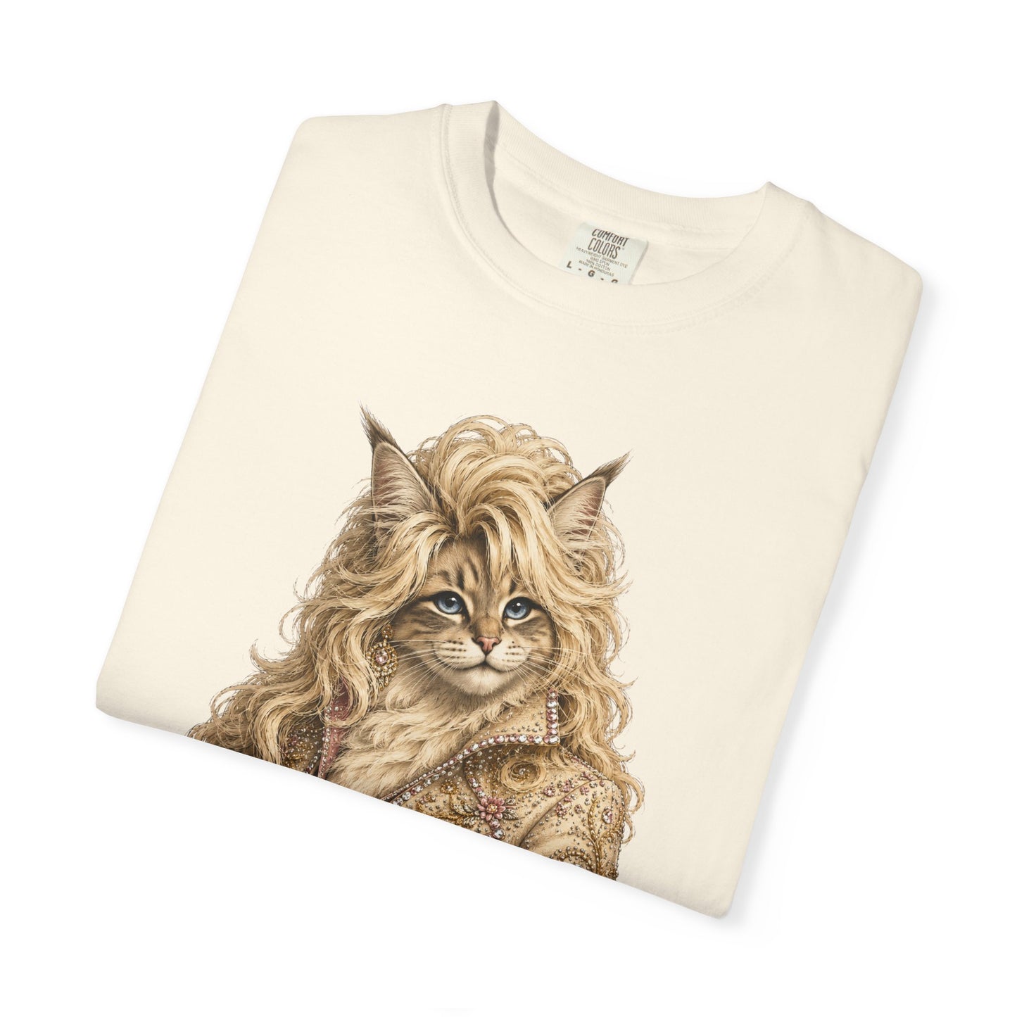 Dolly Purrton Cat Shirt | Funny Country Cat T-Shirt | Vintage Western Cat Lover Graphic Tee | Comfort Colors®
