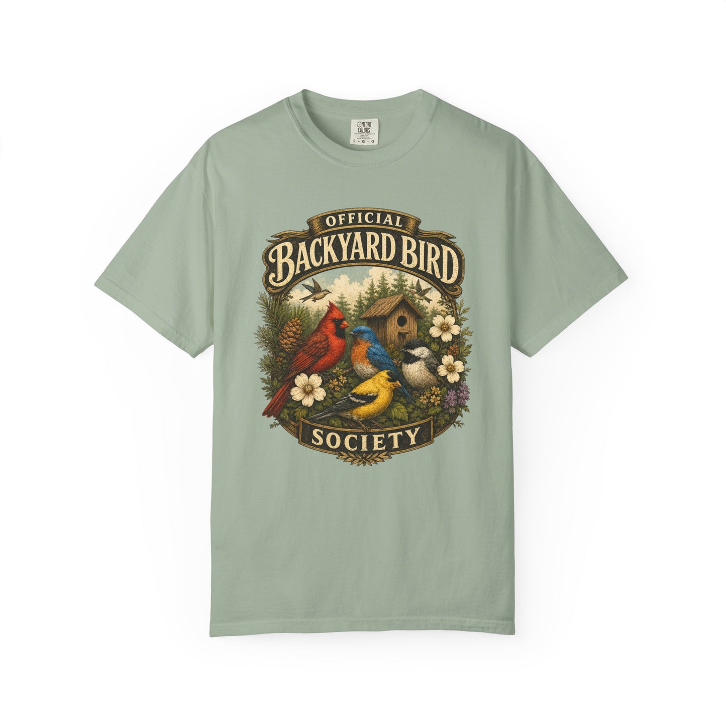 Backyard Bird Society T-Shirt — Vintage Birdwatching Graphic Tee