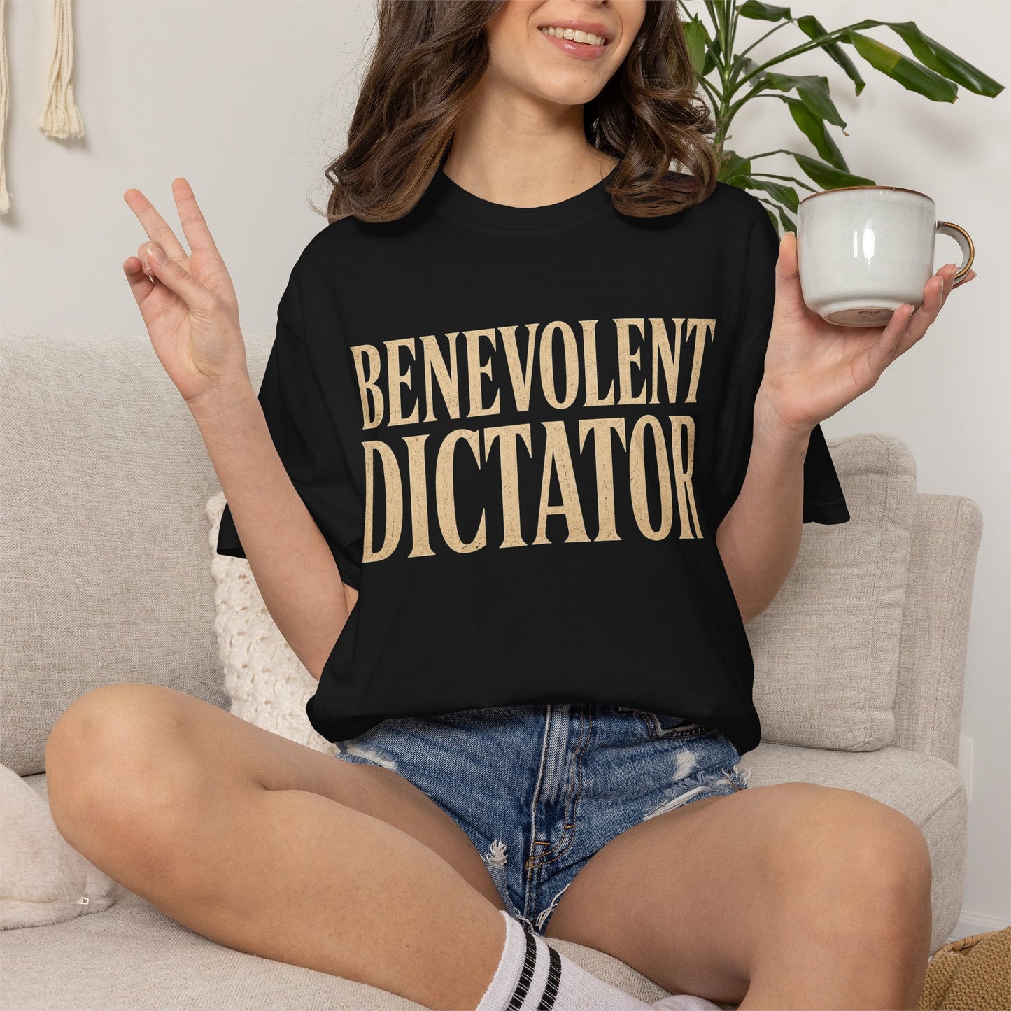 Benevolent Dictator T-Shirt Vintage Typography Graphic Tee