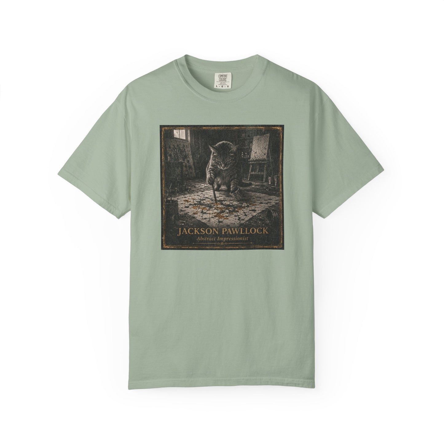 Jackson PAWllock Cat Painting T-Shirt