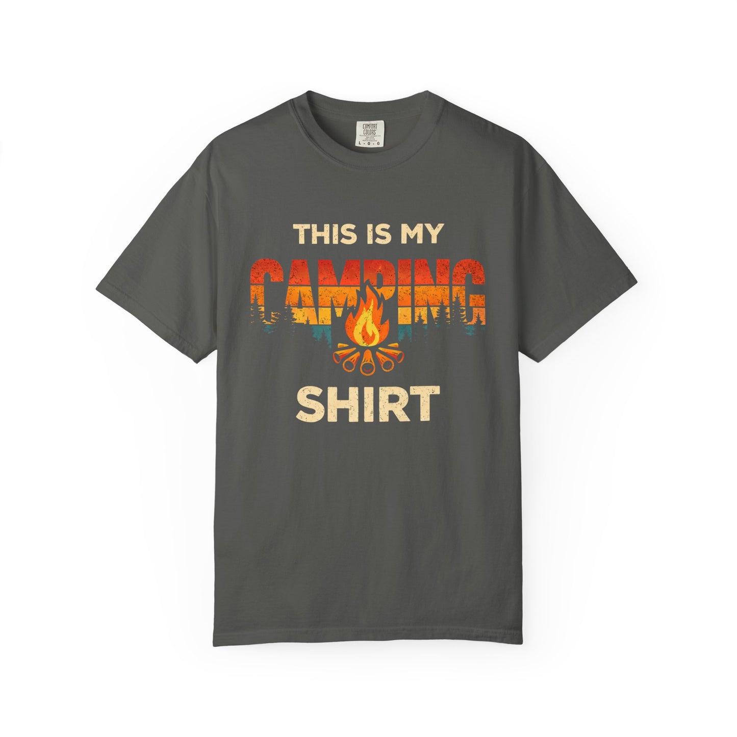 Camping Shirt — 'This Is My Camping Shirt' Graphic Tee for Campers & Outdoor Lovers