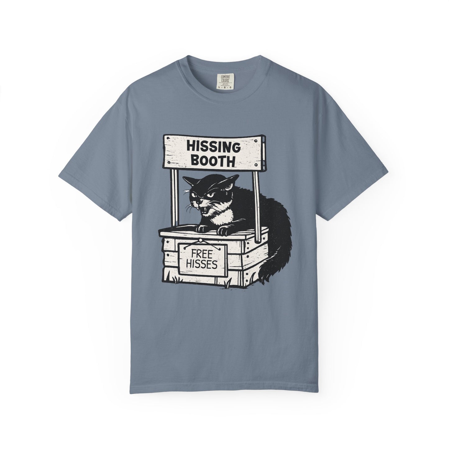 Hissing Booth Cat T-Shirt | Funny Cat Graphic Tee