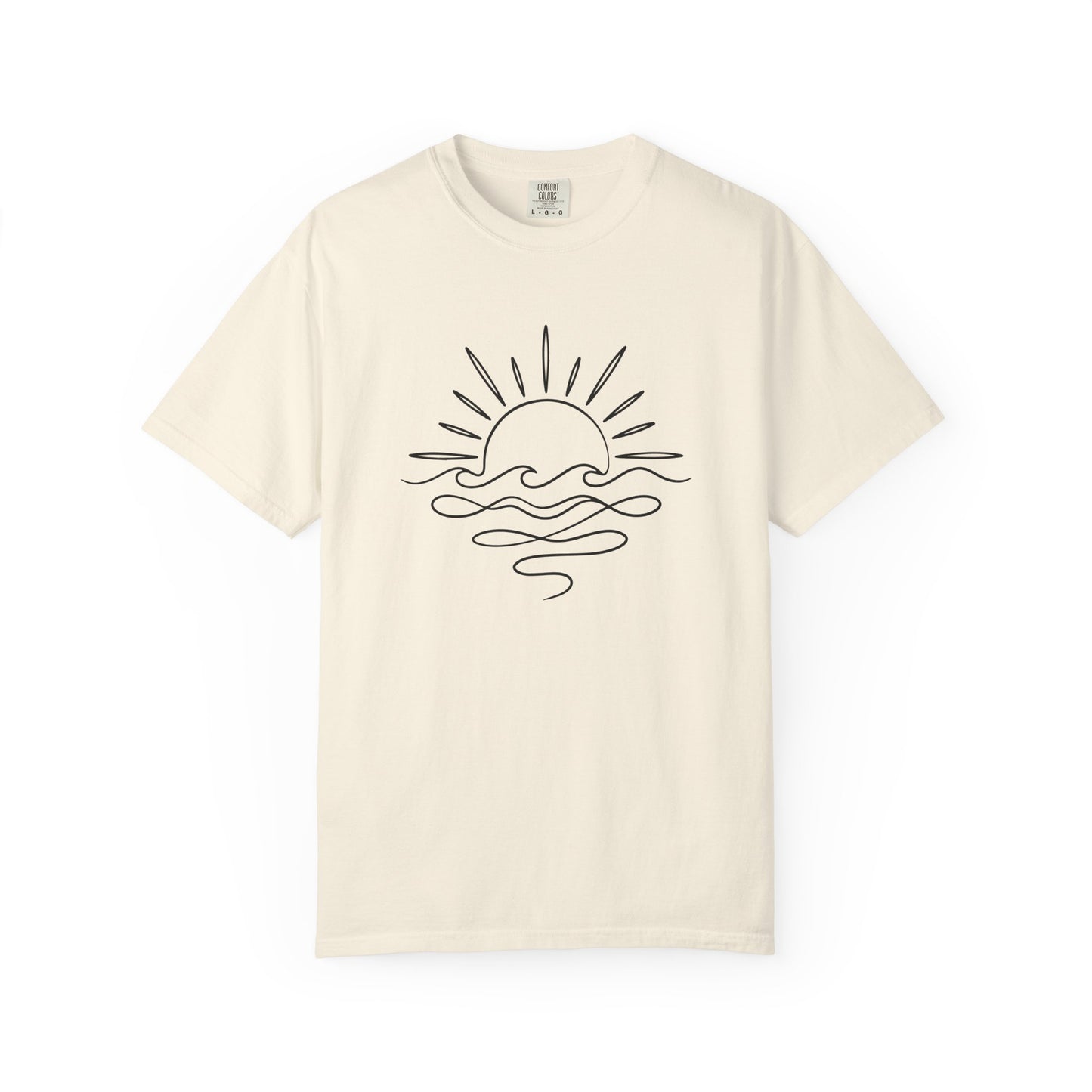 Boho Sunrise Line Art T-Shirt
