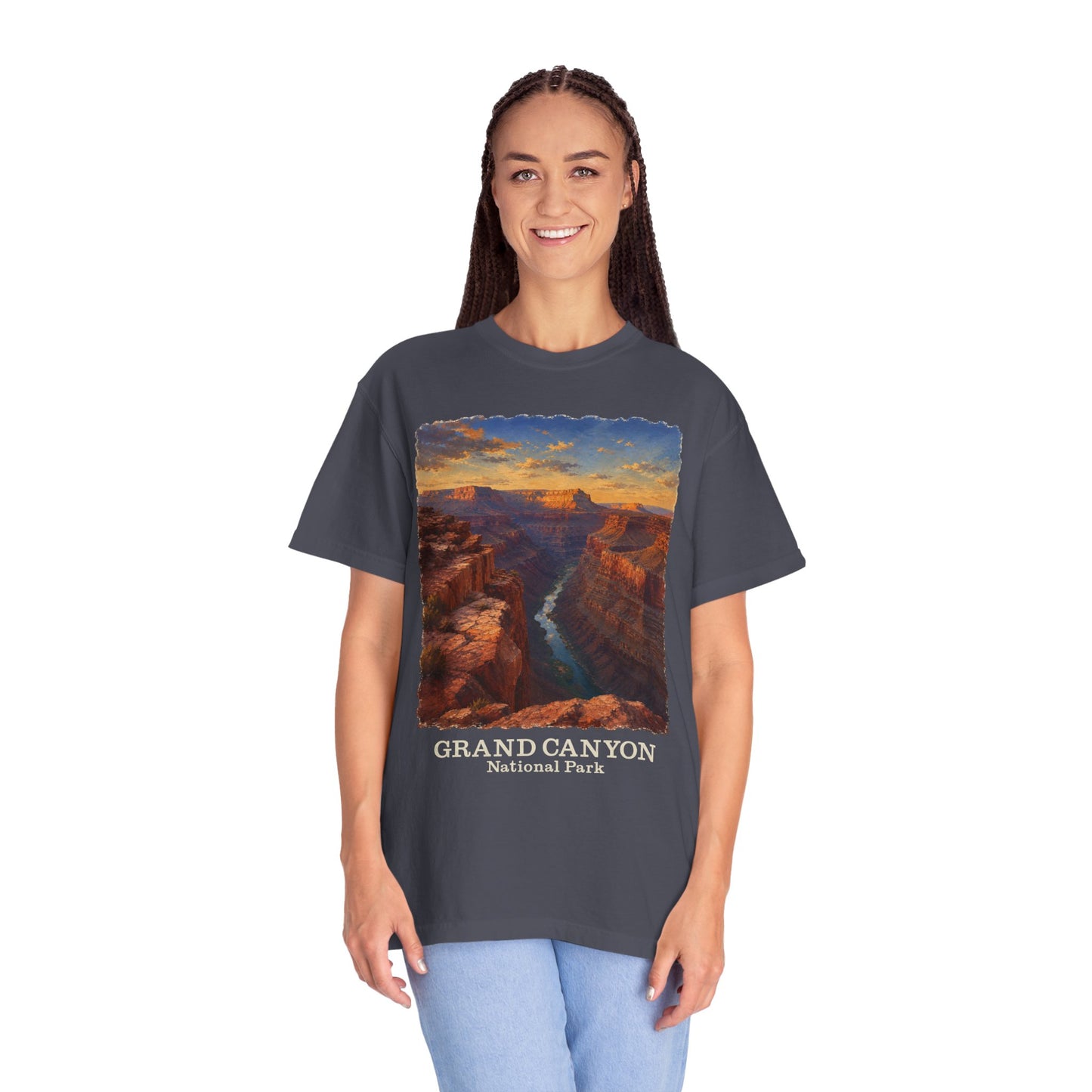 Grand Canyon National Park T-Shirt — Vintage Sunset Canyon Graphic Toroweap Overlook Tee
