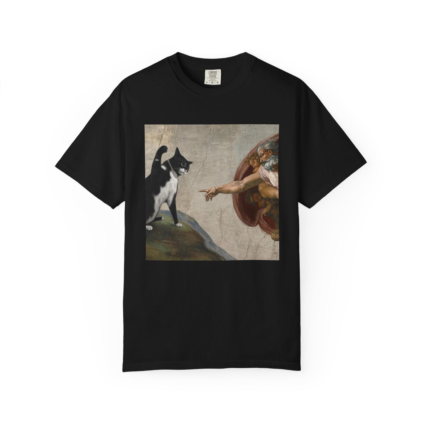 The Creation of Cat - Renaissance Parody T-Shirt