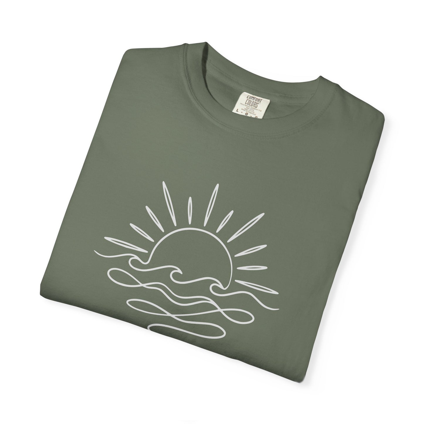 Boho Sunrise Line Art T-Shirt
