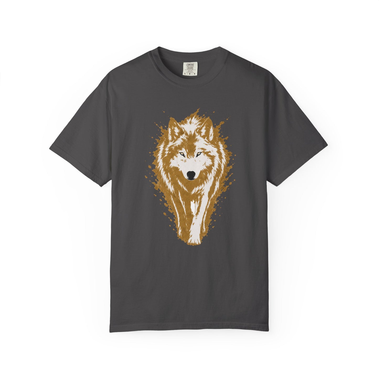 Wolf Graphic T-Shirt — Rustic Walking Wolf Nature Tee