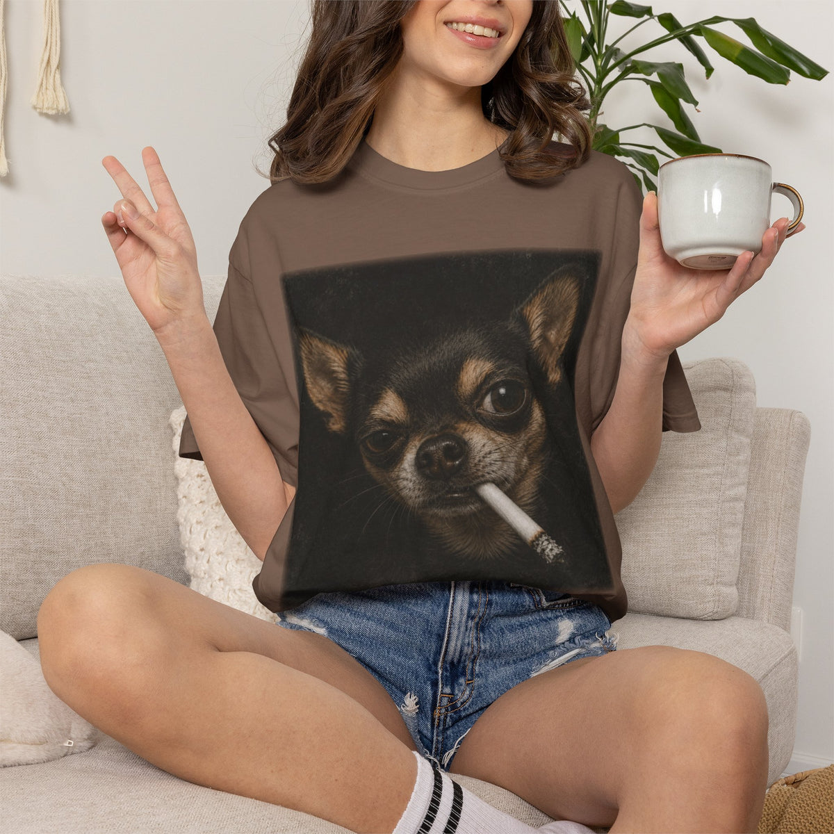 Tough Side-Eye Chihuahua T-Shirt