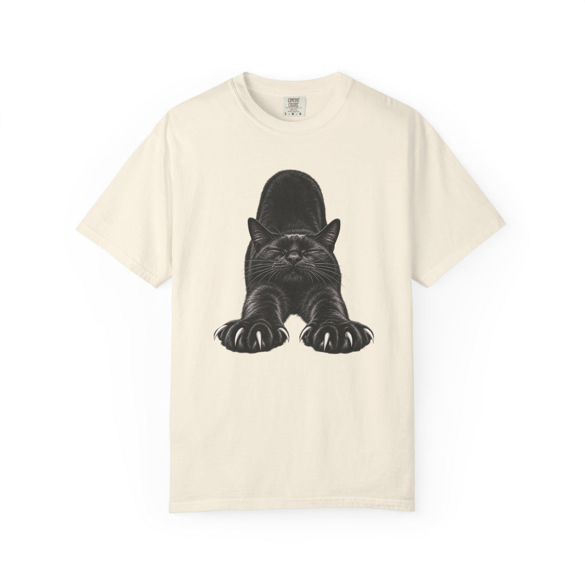 Stretchy Showoff Black Cat Graphic Tee