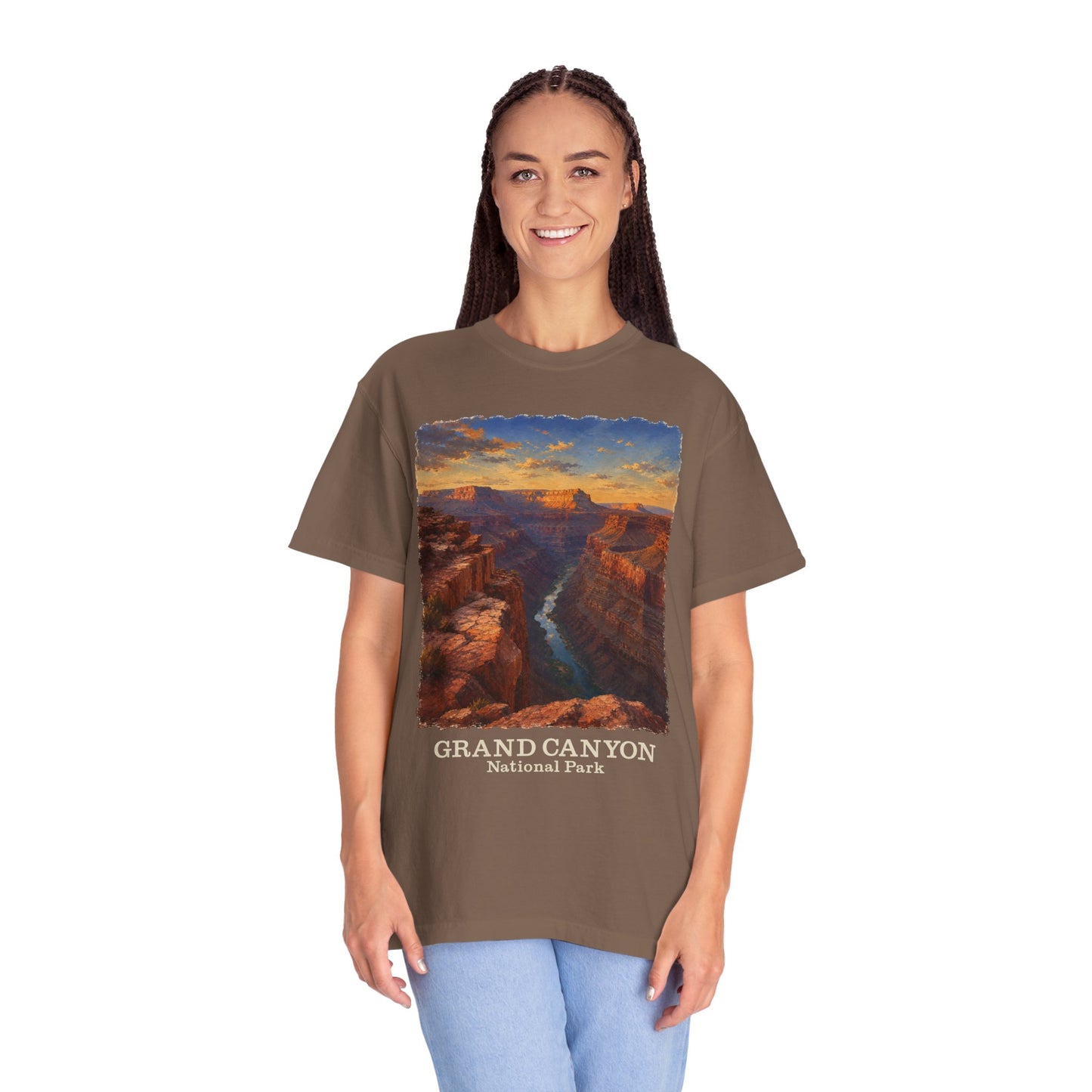 Grand Canyon National Park T-Shirt — Vintage Sunset Canyon Graphic Toroweap Overlook Tee